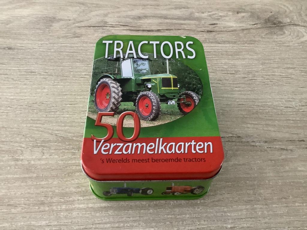 Tractors 50 verzamelkaarten, 1980 tot heden, Ophalen of Verzenden, Zo goed als nieuw, Prent