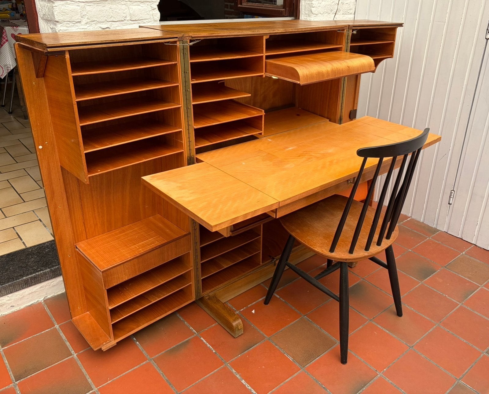 Vintage magische doos secretaresse/bureau, Huis en Inrichting, Ophalen, Gebruikt
