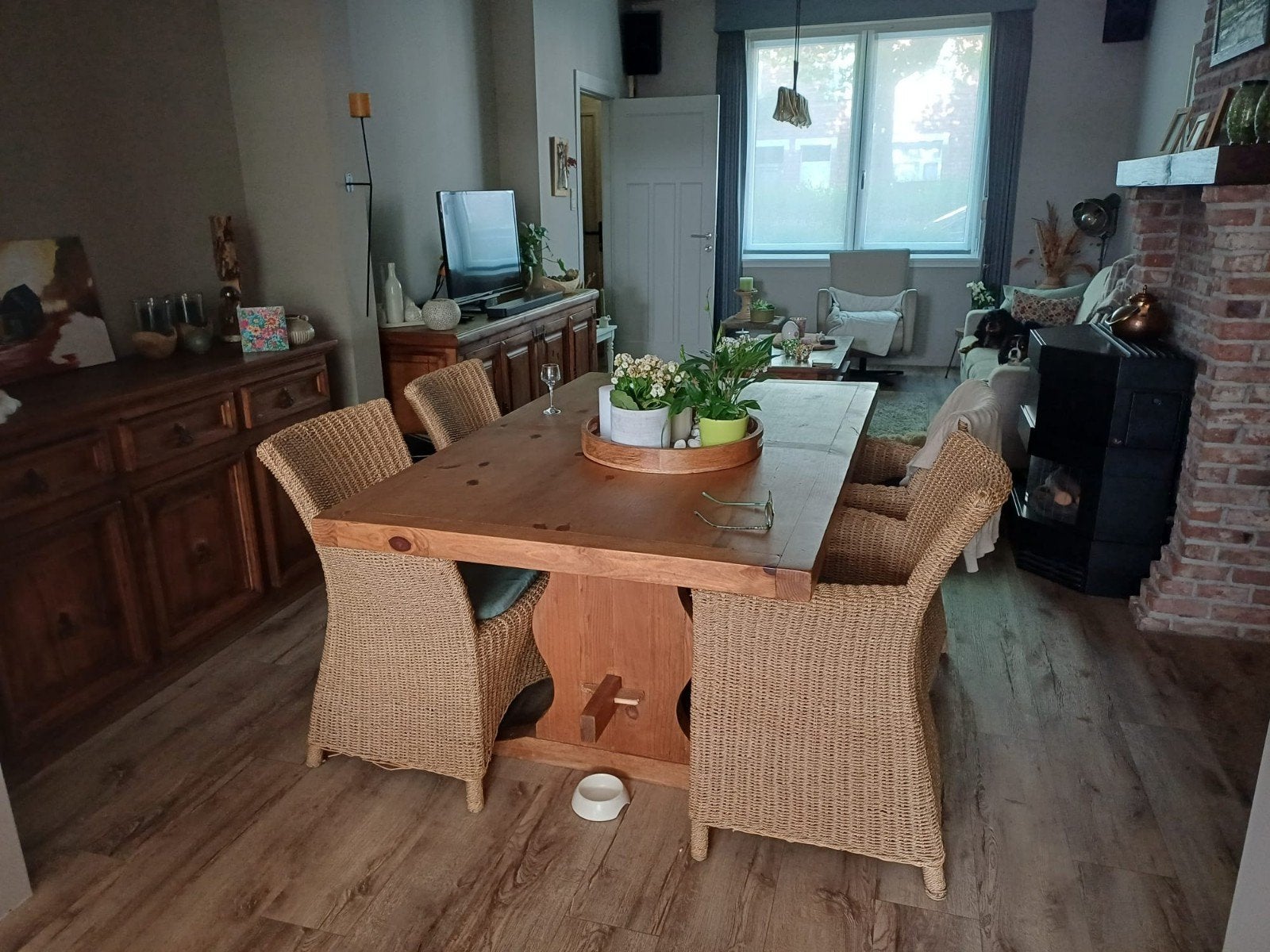 Eettafel en 4 stoelen, Huis en Inrichting, Ophalen