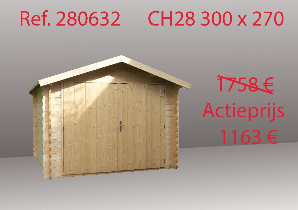 Maisons de jardin, 250 à 300 cm, Cabane en bois, Enlèvement, Bois