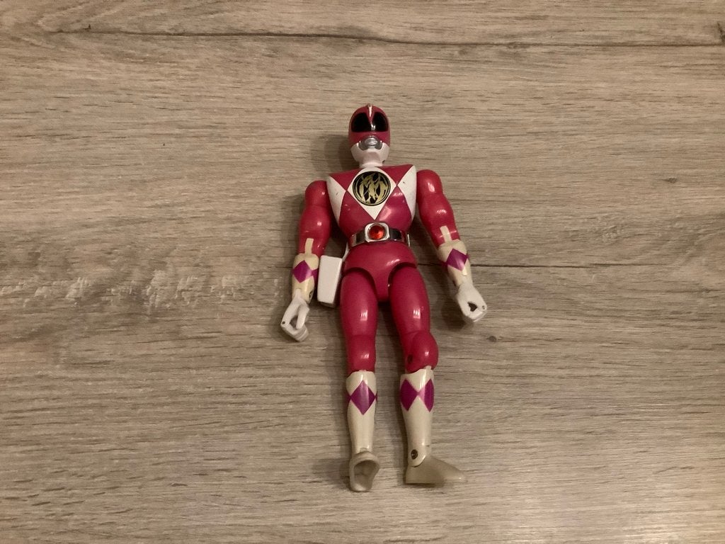 Mighty Morphin Power Rangers roze character, Ophalen of Verzenden, Gebruikt