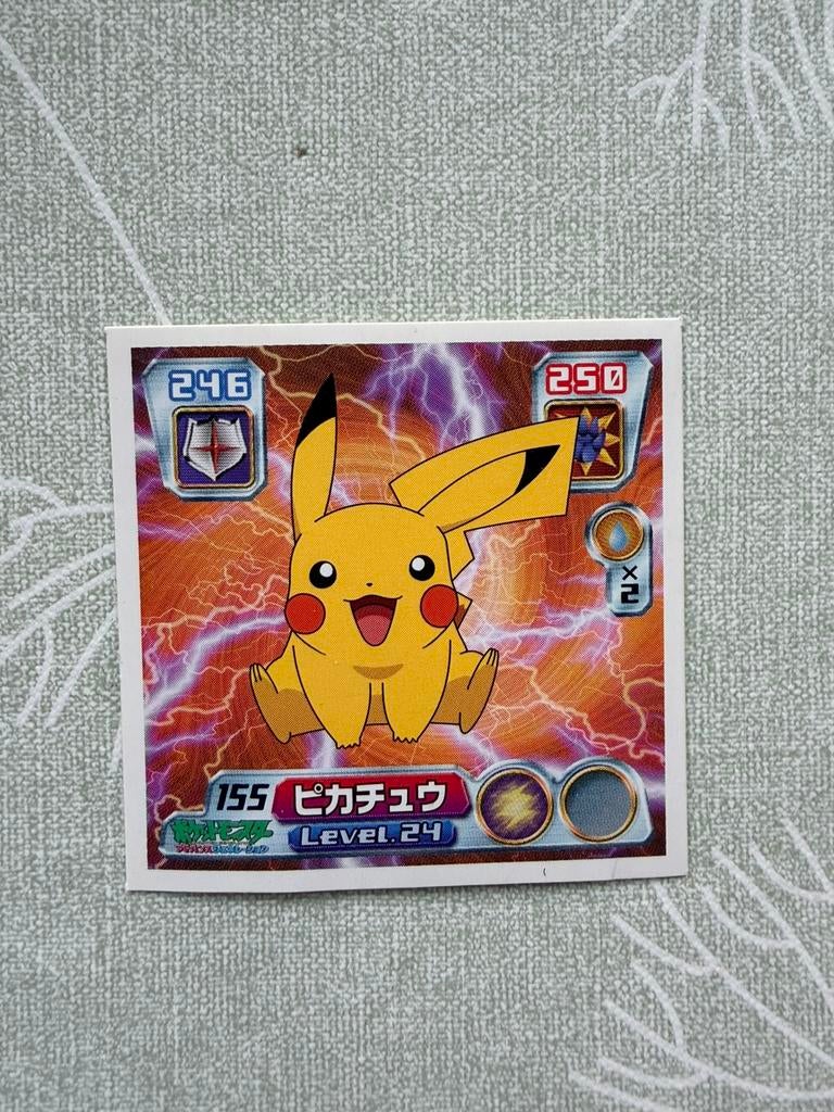 Pokémon Pikachu Japanse sticker, Ophalen of Verzenden, Zo goed als nieuw, Overige typen