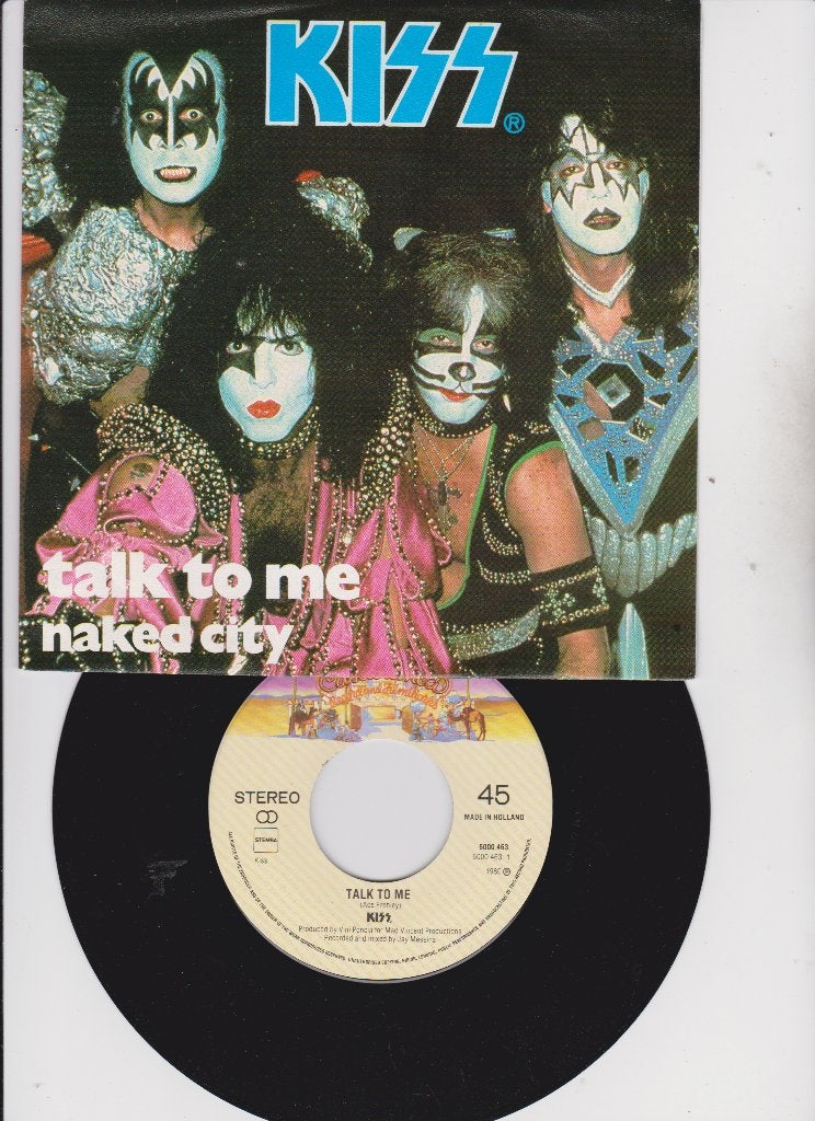 Kiss – Talk To Me   Hard Rock, Glam  1980, Cd's en Dvd's, Vinyl Singles, 7 inch, Ophalen of Verzenden, Rock en Metal, Single