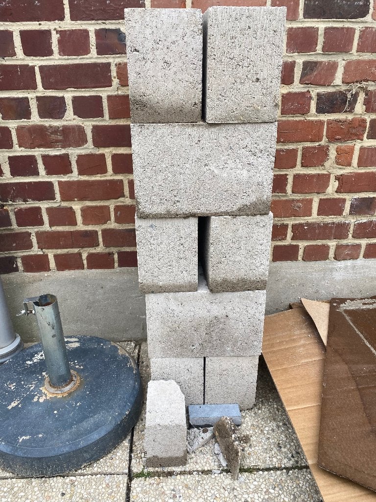 Betonblokken vol 29x14x19 (10 stuks), Doe-het-zelf en Bouw, Metselstenen, Ophalen, Nieuw, Beton