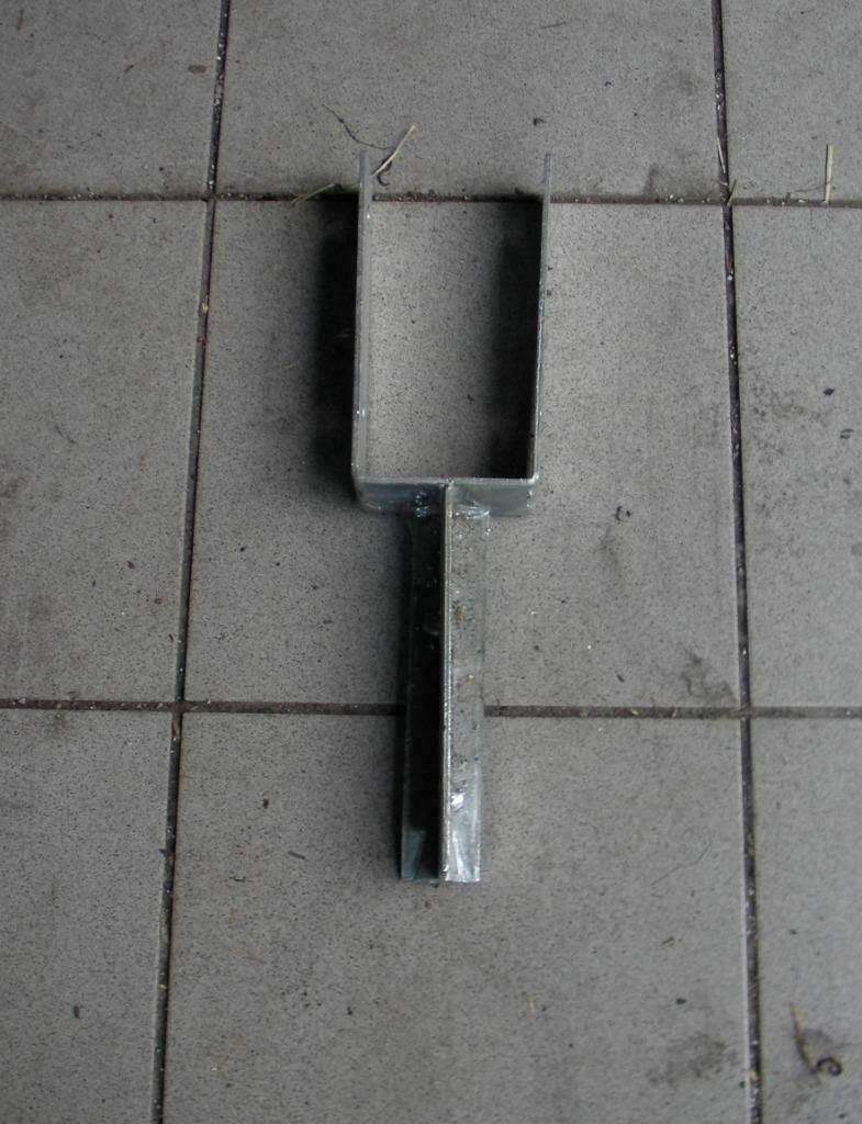 20 support de poteau à sceller en U acier galvanisé, Enlèvement, Neuf, Moins de 180 cm, Poteaux