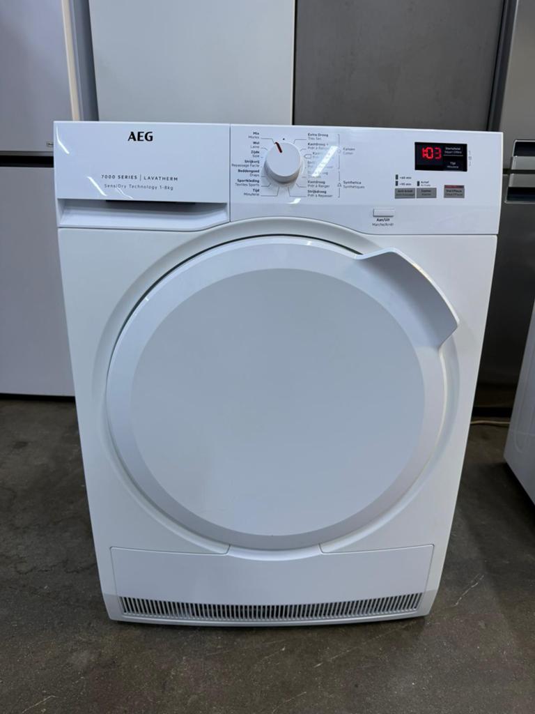 Droogkast Aeg A++ 8 kg met GARANTIE, Electroménager, Sèche-linge, Comme neuf, Enlèvement