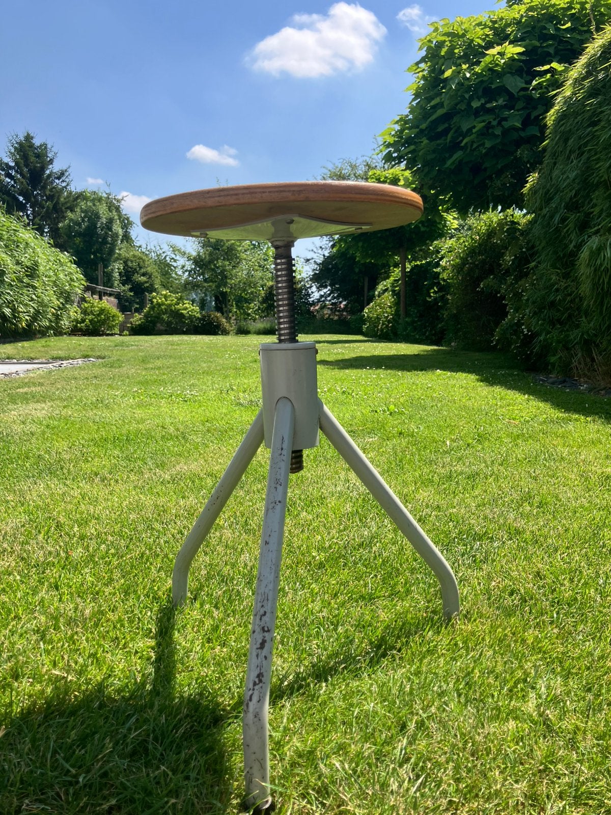 Tabouret industriel vintage, Huis en Inrichting, Krukjes, Ophalen, Zo goed als nieuw