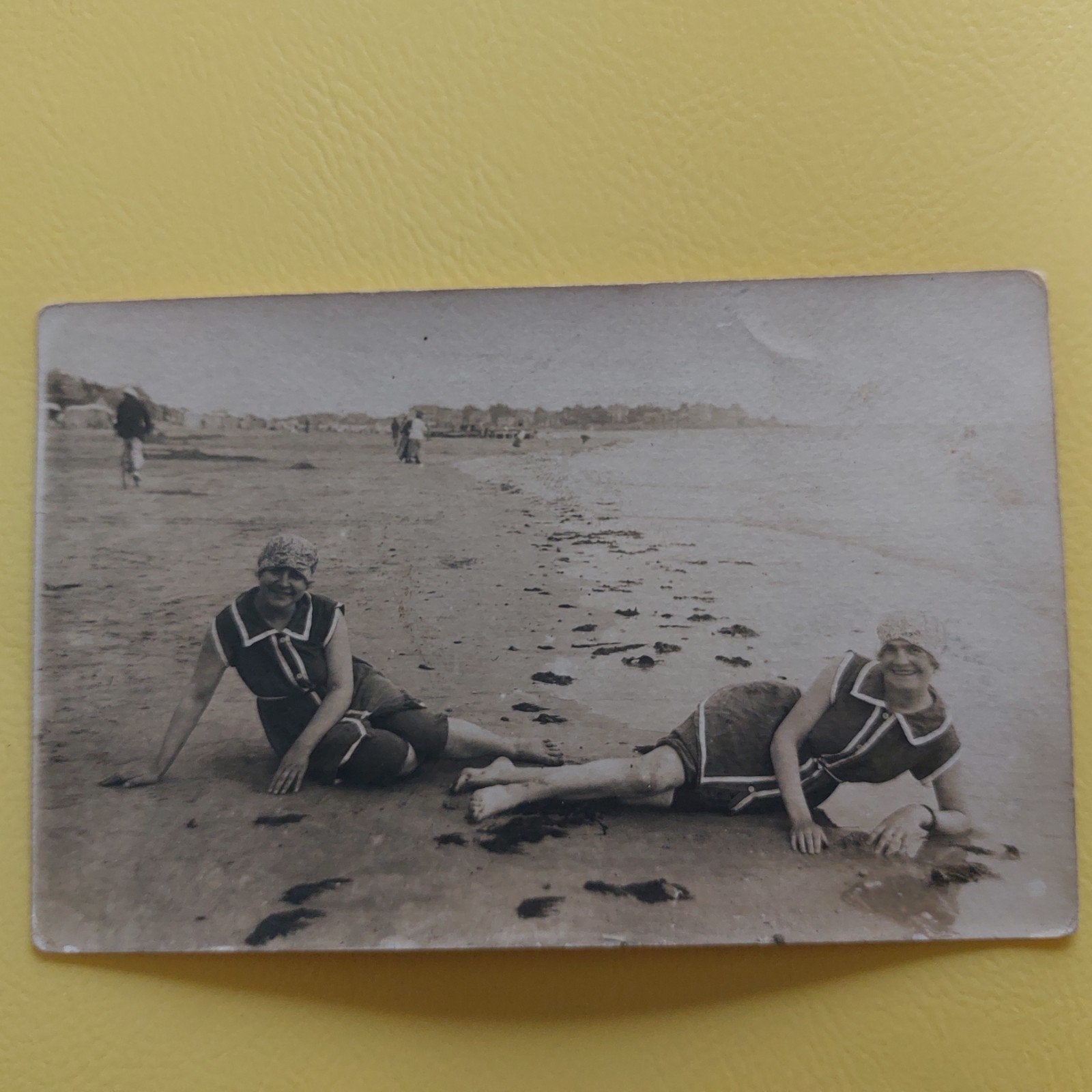 oude postkaart: baadsters, Ophalen of Verzenden