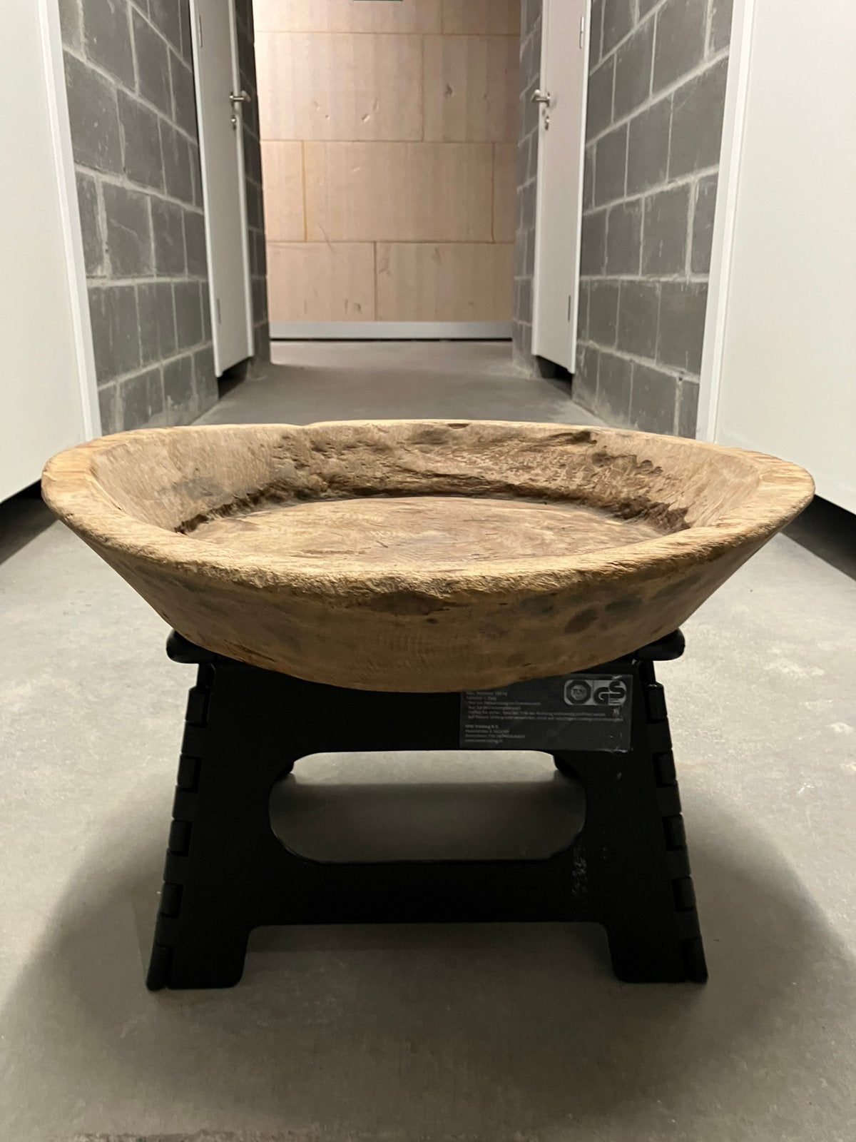 Mooie grote authenieke houten schaal merk Hoffz NIEUW, Ophalen, Zo goed als nieuw