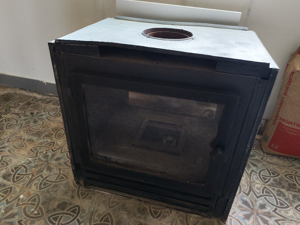 Poêle bois insert, Huis en Inrichting, Ophalen, Gebruikt, Houtkachel, Inbouw