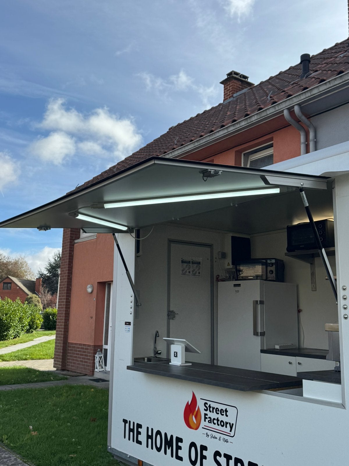 Remorque foodtruck parfait état/prêt à travailler, Enlèvement, Utilisé
