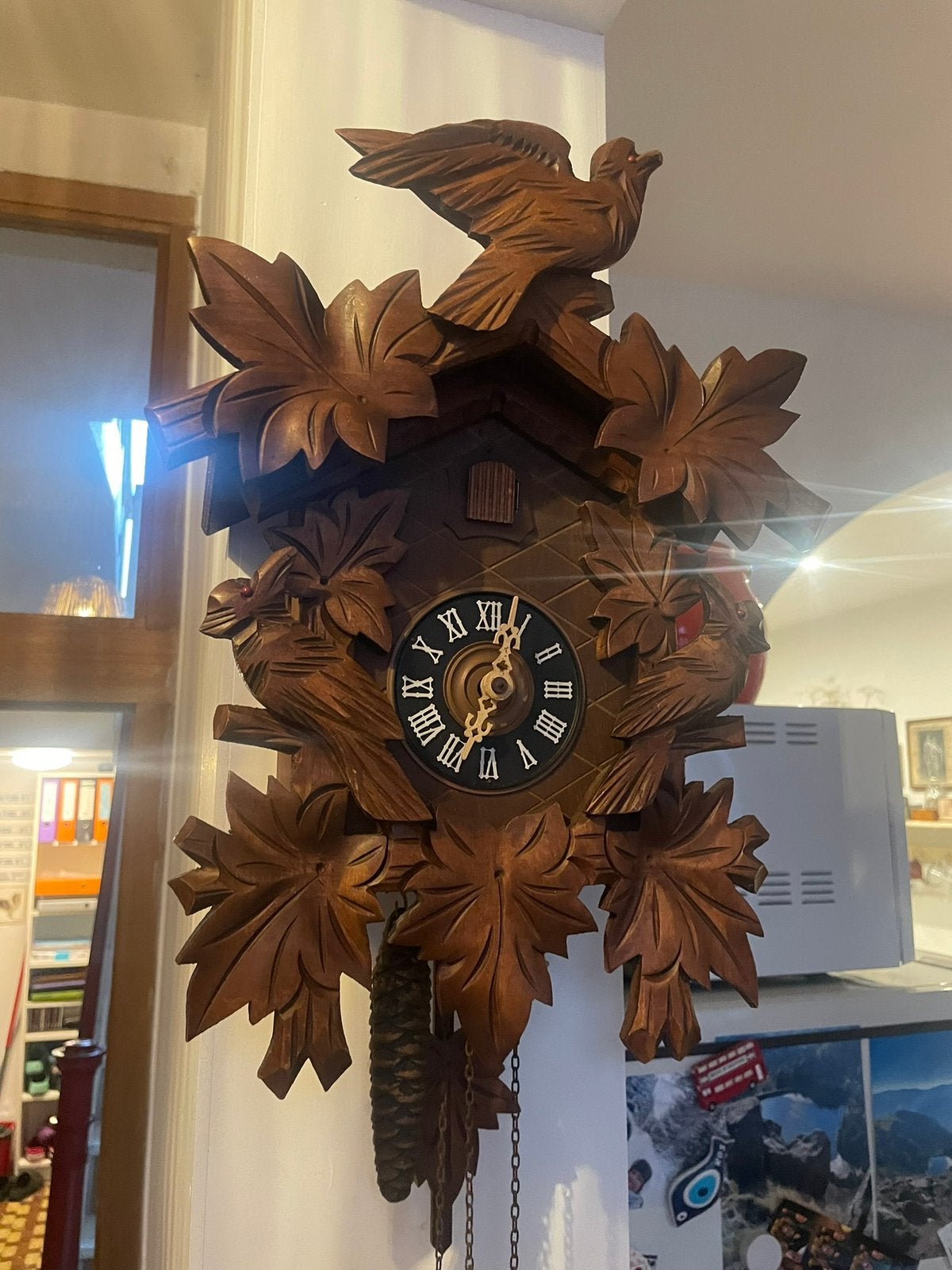 Horloge coucou Foret Noire, Antiquités & Art, Enlèvement ou Envoi