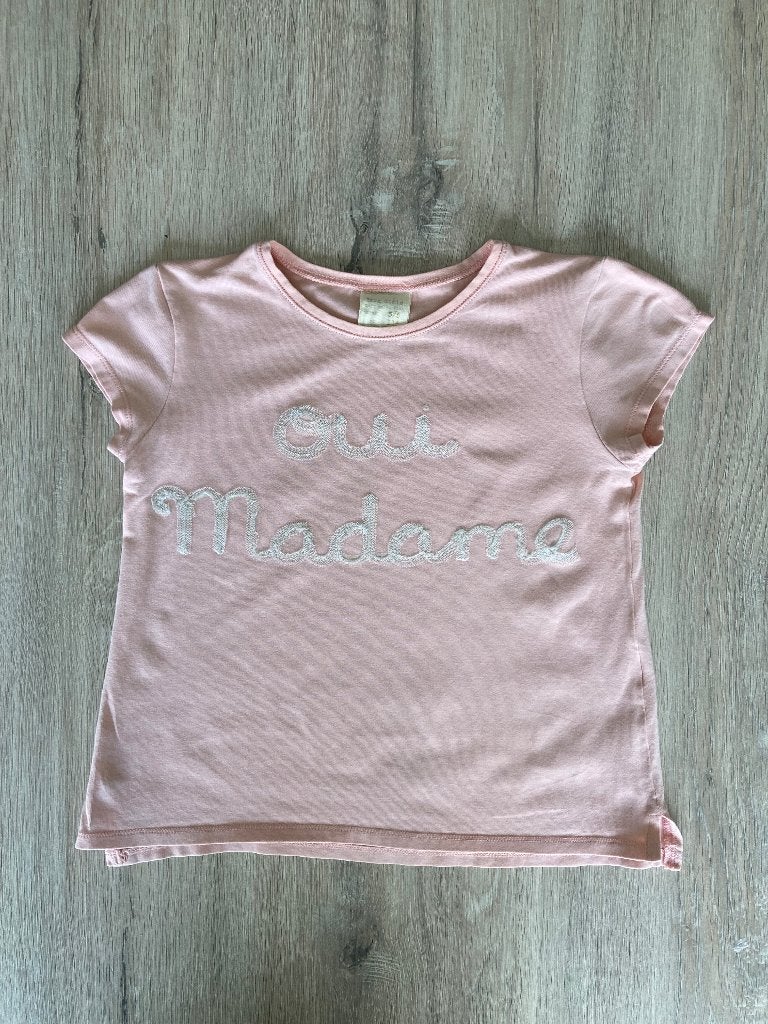 Zara lichtroze T-shirt met tekst - maat 110/5jaar, Kinderen en Baby's, Kinderkleding | Maat 110, Meisje, Ophalen of Verzenden
