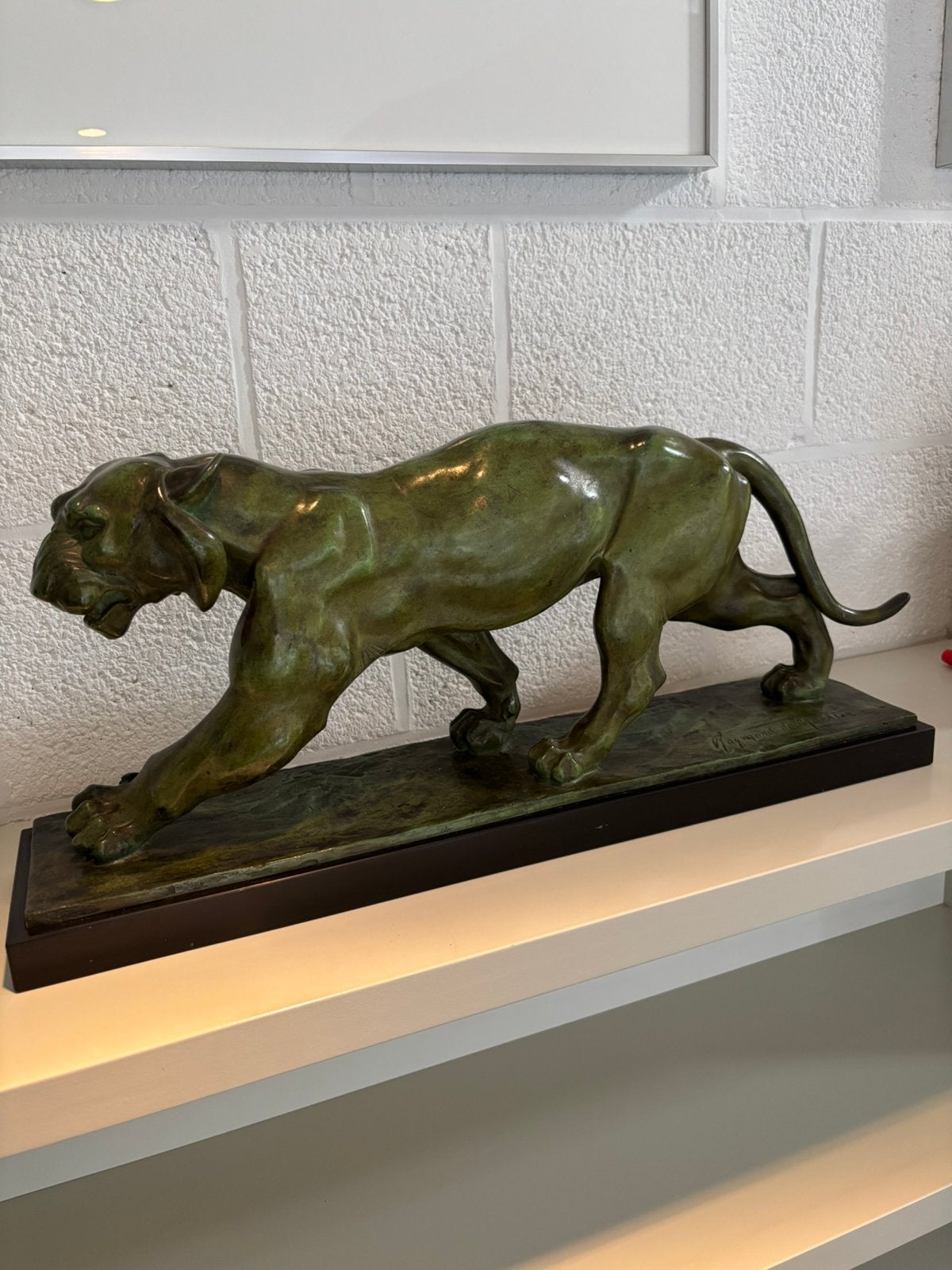 Panter - animalier van R. de Meester, Antiek en Kunst, Ophalen, Brons