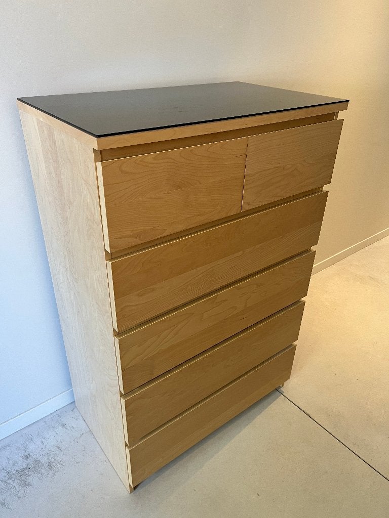 Commode IKEA MALM, Ophalen, Gebruikt, 5 laden of meer, 100 tot 150 cm