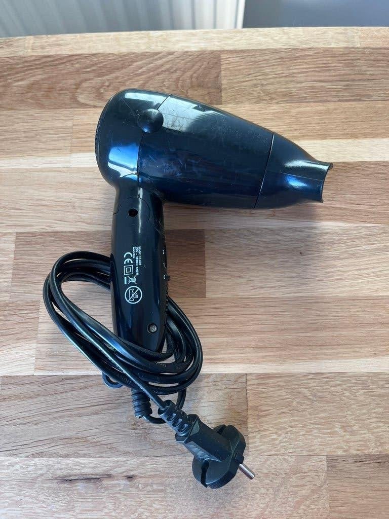 Compacte haardroger zwart - reis haardroger, Electroménager, Équipement de Soins personnels, Utilisé, Soin des cheveux, Enlèvement