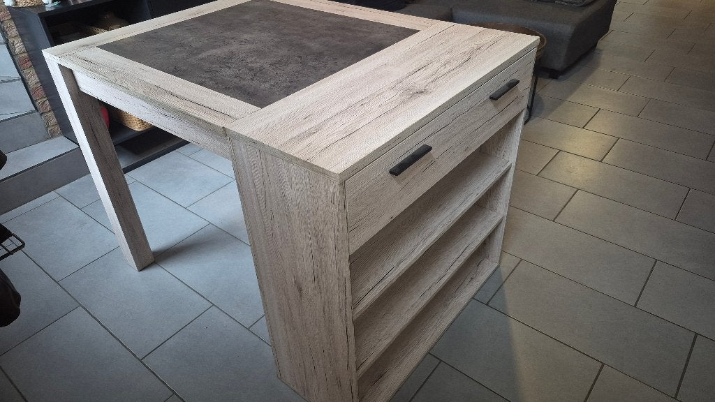 îlot de cuisine / meuble bar, Maison & Meubles, Moins de 100 cm, 100 à 150 cm, Enlèvement, Utilisé