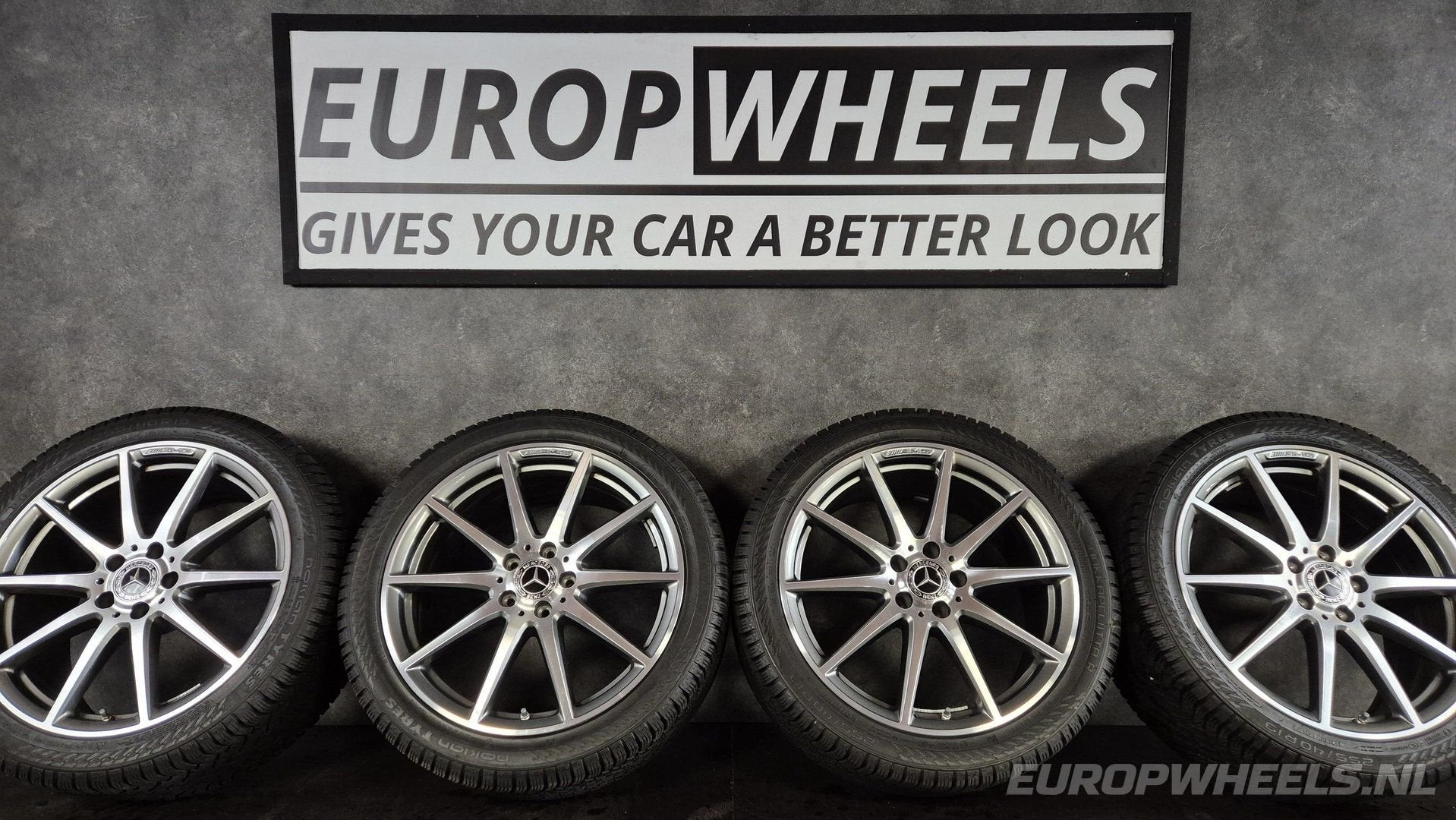 19 inch Mercedes C63 W206 S206 AMG velgen Nokian winter, Autos : Pièces & Accessoires, Pneus et Jantes, Pneus hiver, 255 mm, Véhicule de tourisme