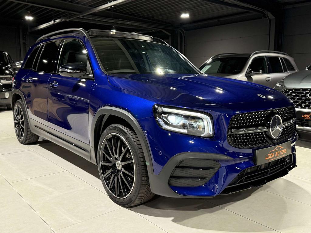 Mercedes-Benz GLB 200 d AUTO PACK AMG 150cv 7 PLACES PANO CU, Auto's, Mercedes-Benz, Lichtsensor, Gebruikt, 4 cilinders, Blauw