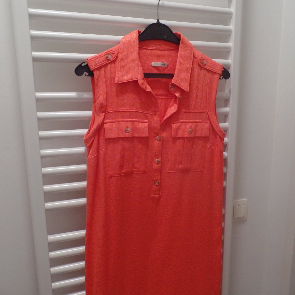 Oranje zomerkleedje Atmos Fashion, Enlèvement ou Envoi, Taille 36 (S), Atmos fashion, Comme neuf