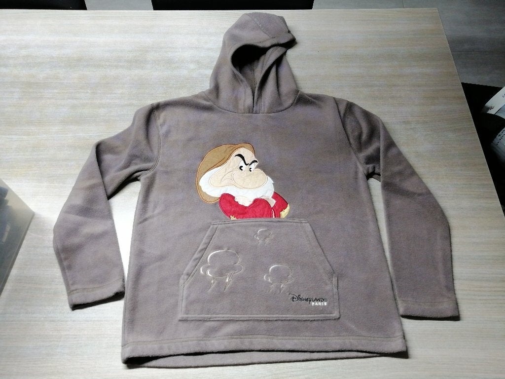 bruine fleece trui disneyland mt 152, Disney, Garçon, Enlèvement ou Envoi, Pull ou Veste