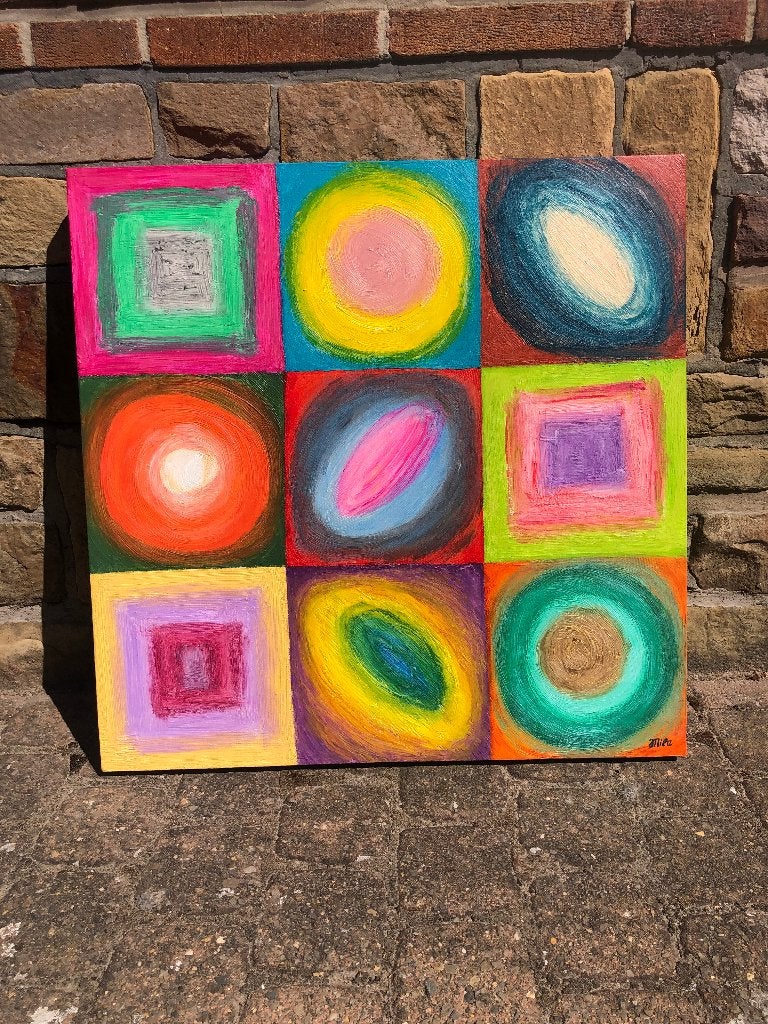 Schilderij, Antiek en Kunst, Ophalen, Acrylverf