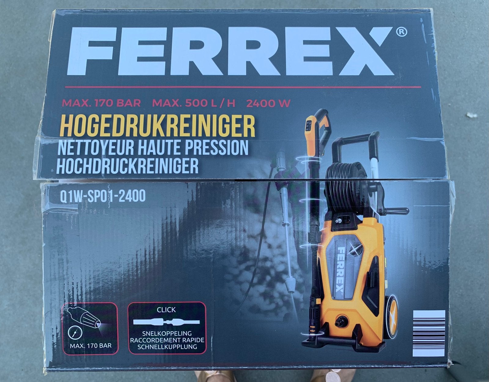 Hogedrukreiniger FERREX., Ophalen