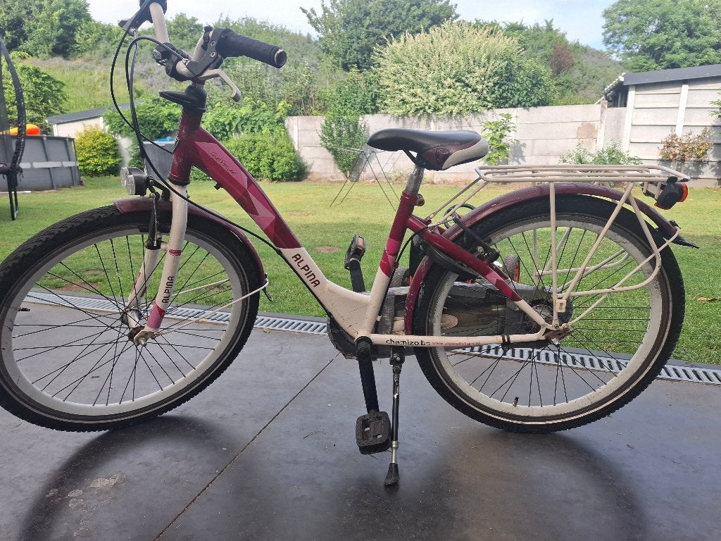 Meisjesfiets Alpina 24 inch, Fietsen en Brommers, Ophalen, Gebruikt, 24 inch, Versnellingen