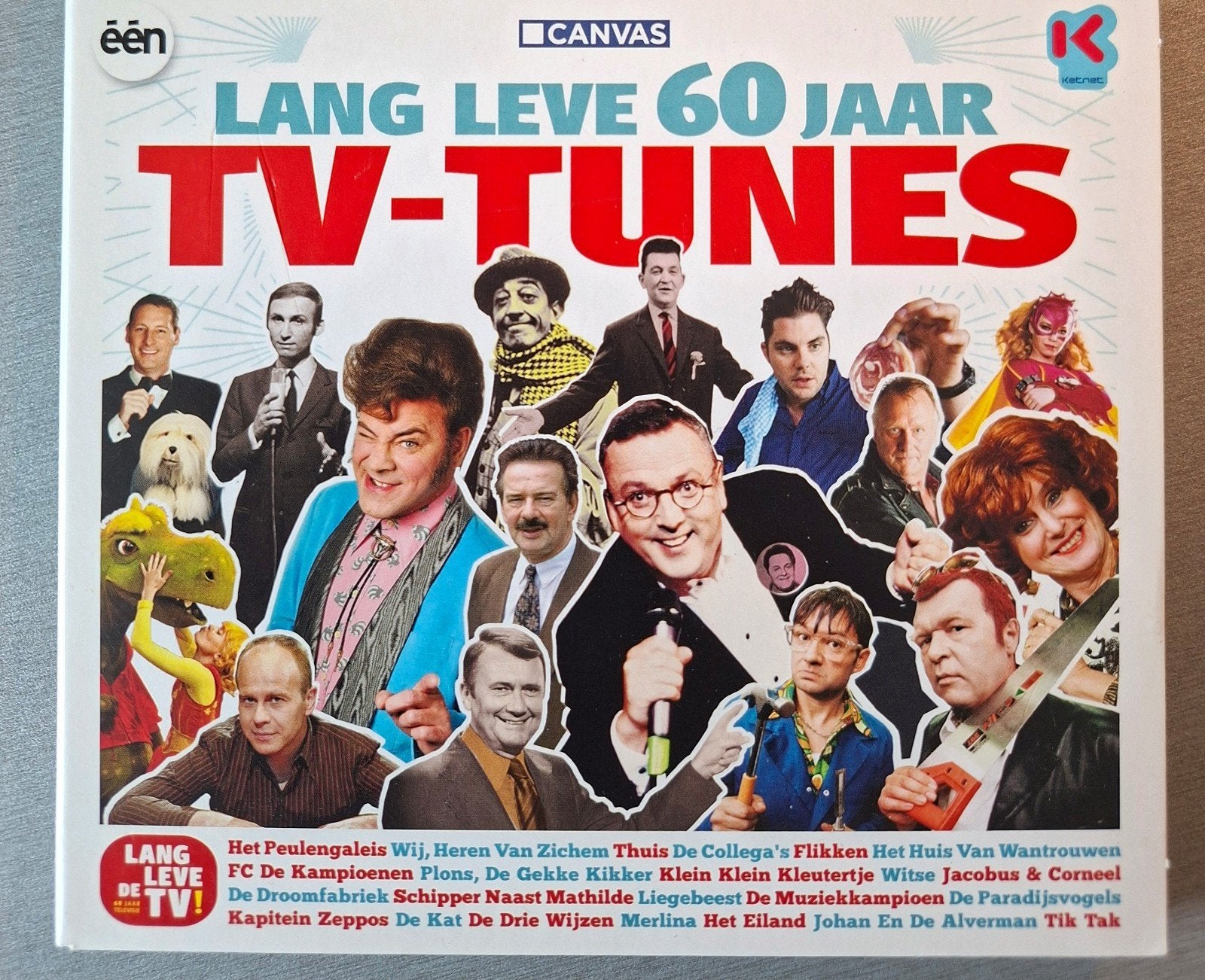 Cd. Lang leve 60 jaar Tv-Tunes (Eén, Canvas, Kernet)., Cd's en Dvd's, Cd's | Verzamelalbums, Ophalen of Verzenden