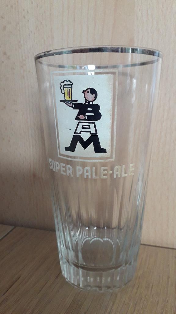 verre à bière BAM super pale-ale, Collections, Marques de bière, Enlèvement, Comme neuf, Verre ou Verres