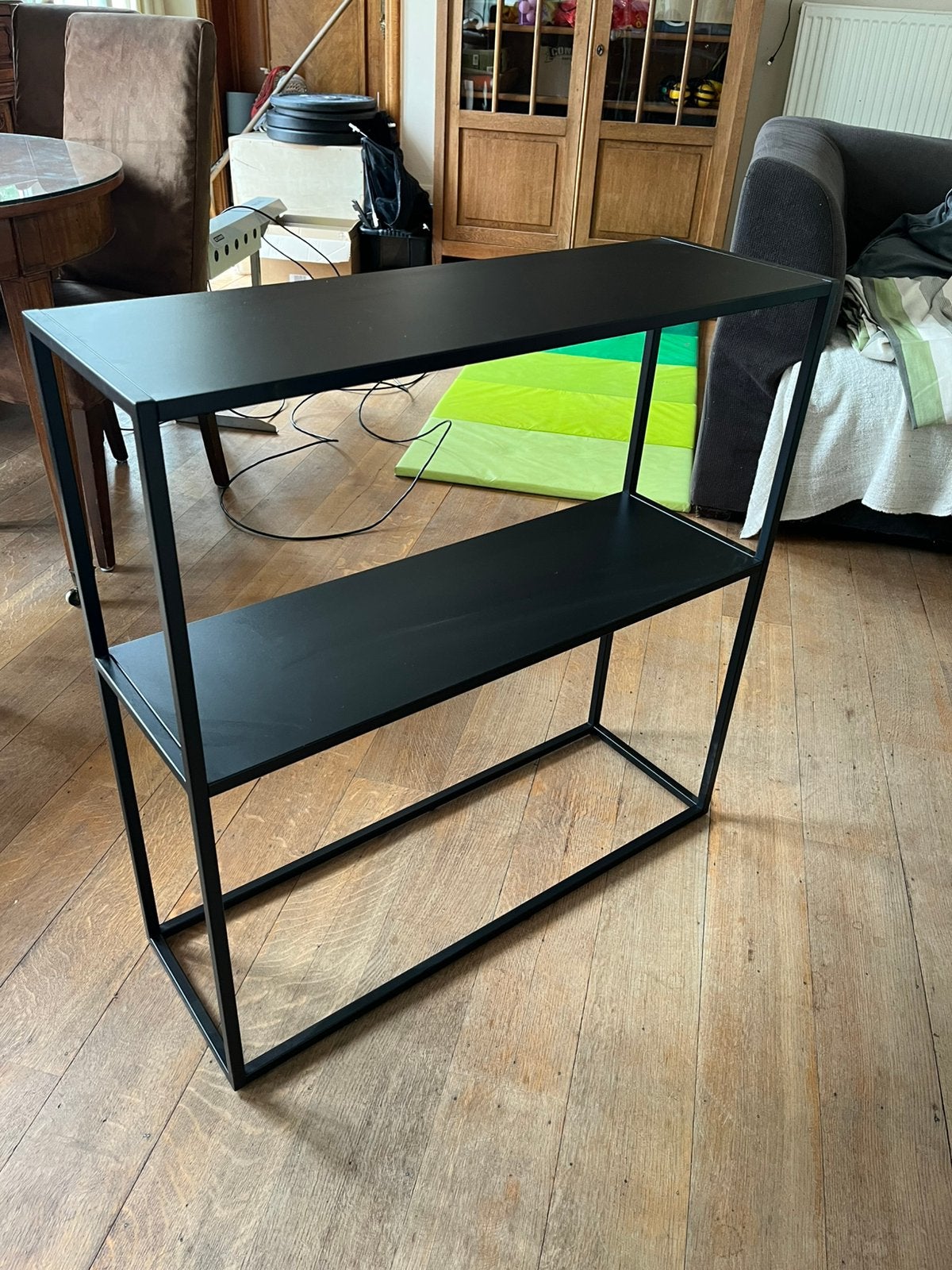Dessertes en acier noire, Maison & Meubles, Moins de 25 cm, 50 à 100 cm, Enlèvement, Utilisé