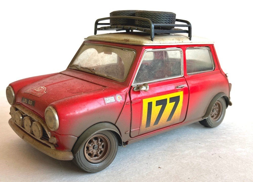 Mini Cooper S Monte Carlo Solido 1:16., Ophalen of Verzenden, Zo goed als nieuw, Auto, Solido