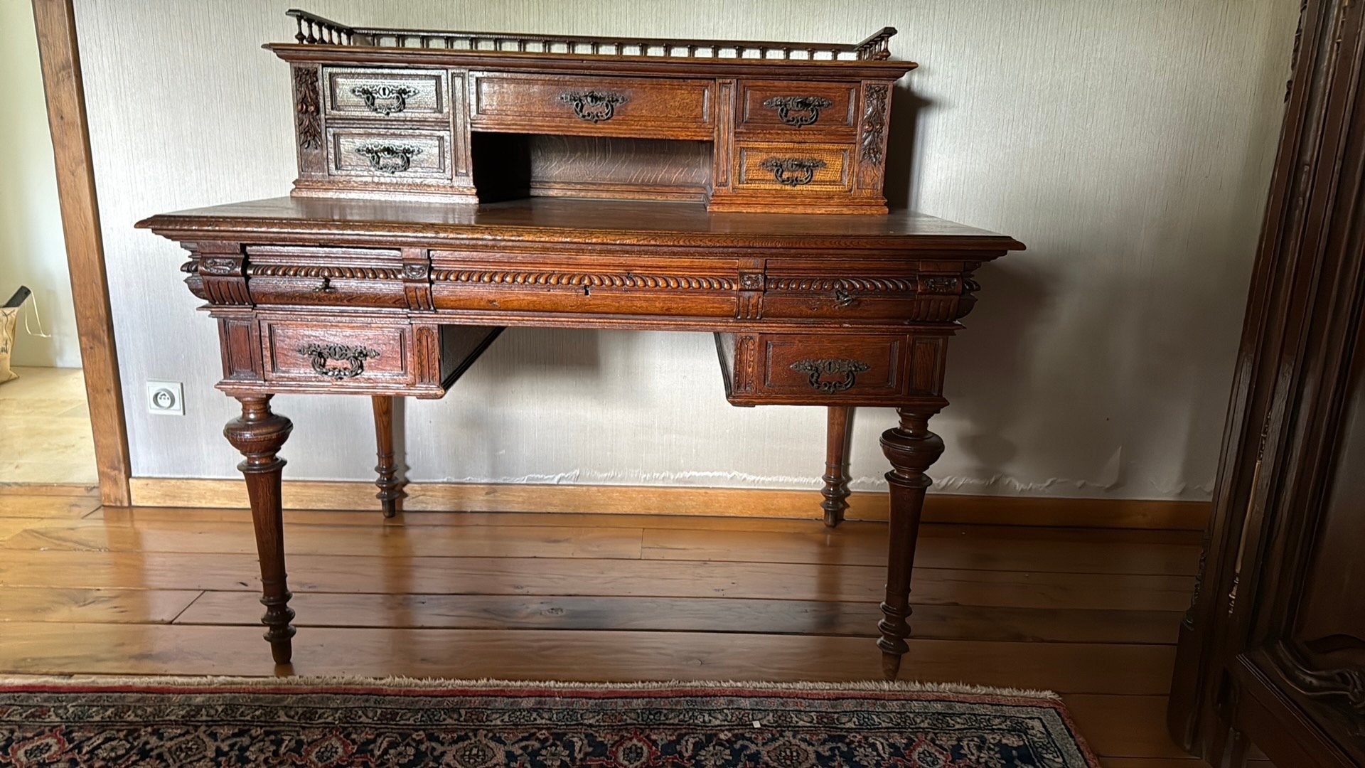 Bureau, Ophalen, Demontabel, Gebruikt, Hout