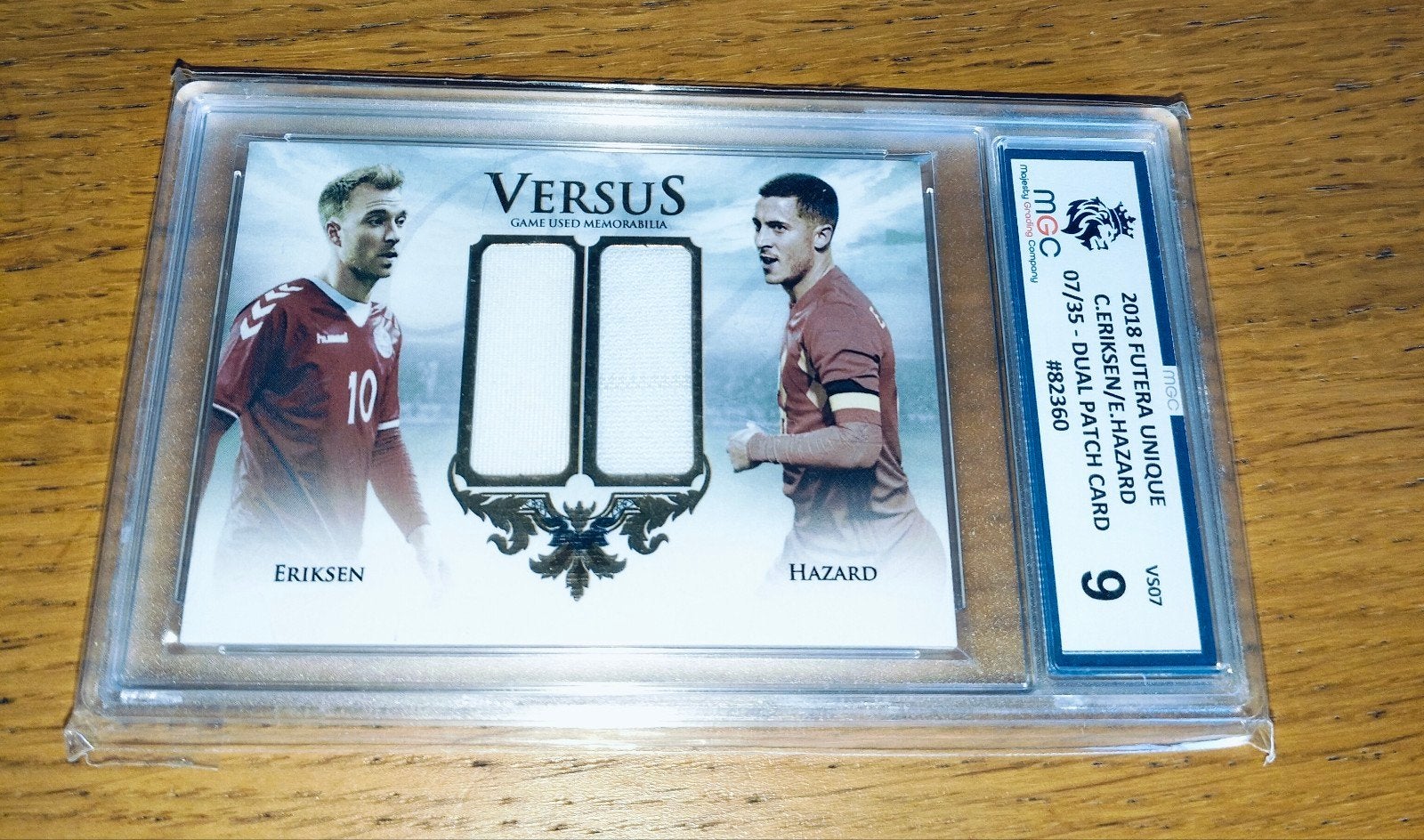 dual patch matchworn kaart graded Hazard/ Eriksen, Verzamelen, Sportartikelen en Voetbal, Ophalen of Verzenden
