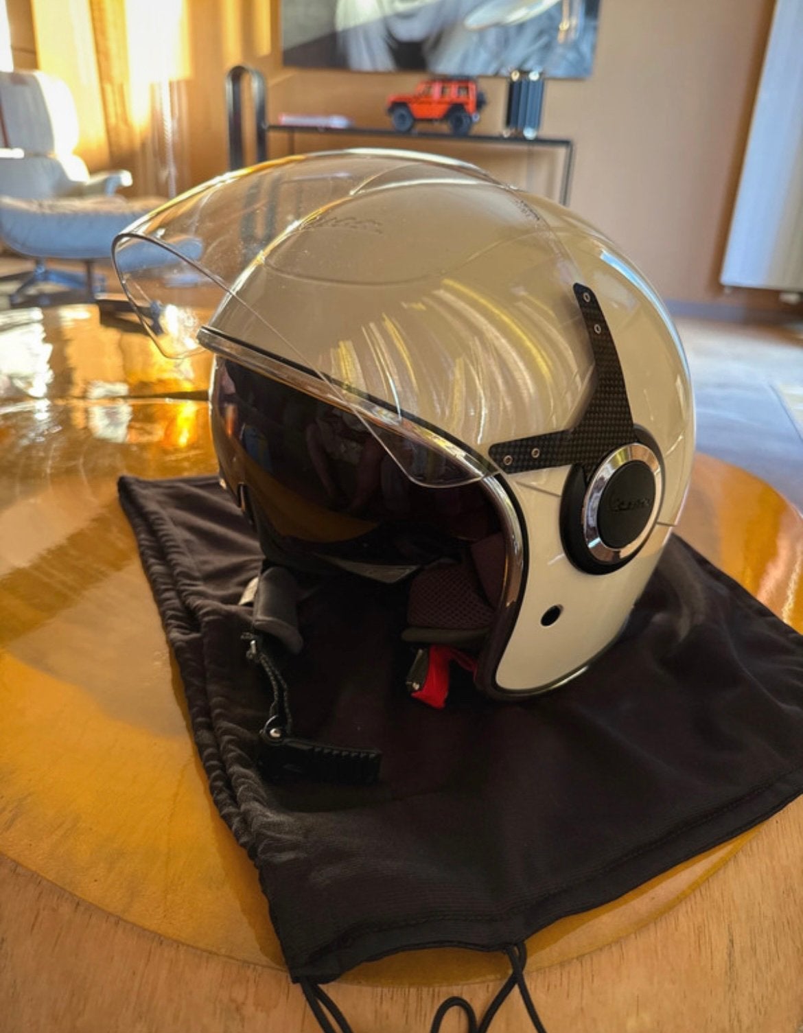 Casque Vespa Jet blanc, Vélos & Vélomoteurs, Enlèvement, Neuf