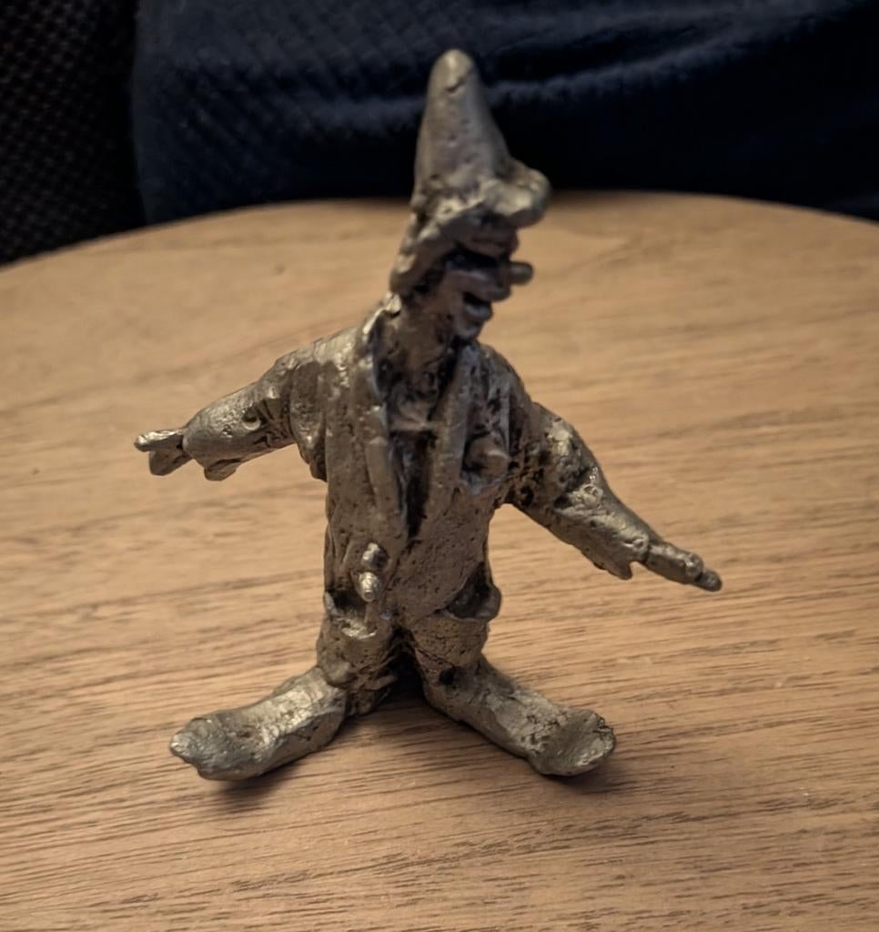 Le clown van Ernest Patris, Antiek en Kunst, Ophalen, Minder dan 20 cm, Beeld, Europa