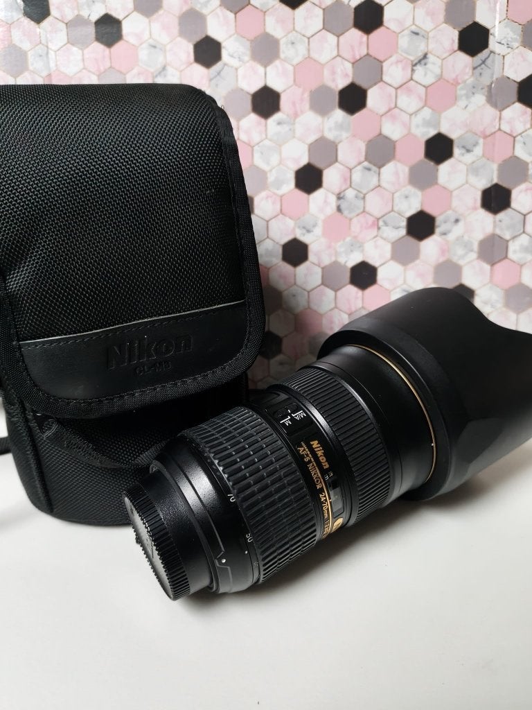 Nikon 24-70mm 2.8 ED, Audio, Tv en Foto, Ophalen, Gebruikt, Beschermhoes/tas, Nikon