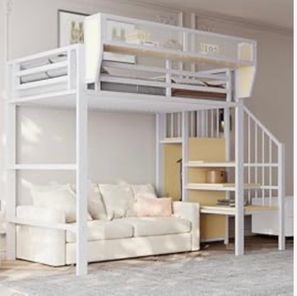 Nieuw stapelbed wit, Ophalen, 90 cm, Eenpersoons, Nieuw