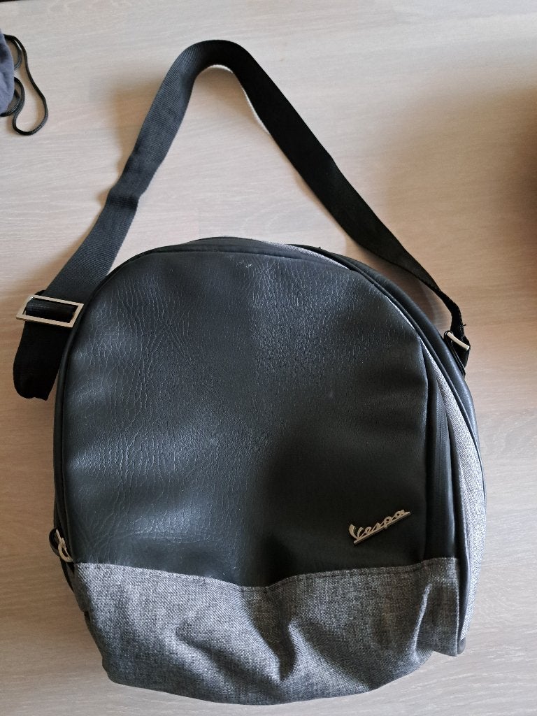 Originele universele topkoffertas Vespa echt leder., Ophalen, Zo goed als nieuw