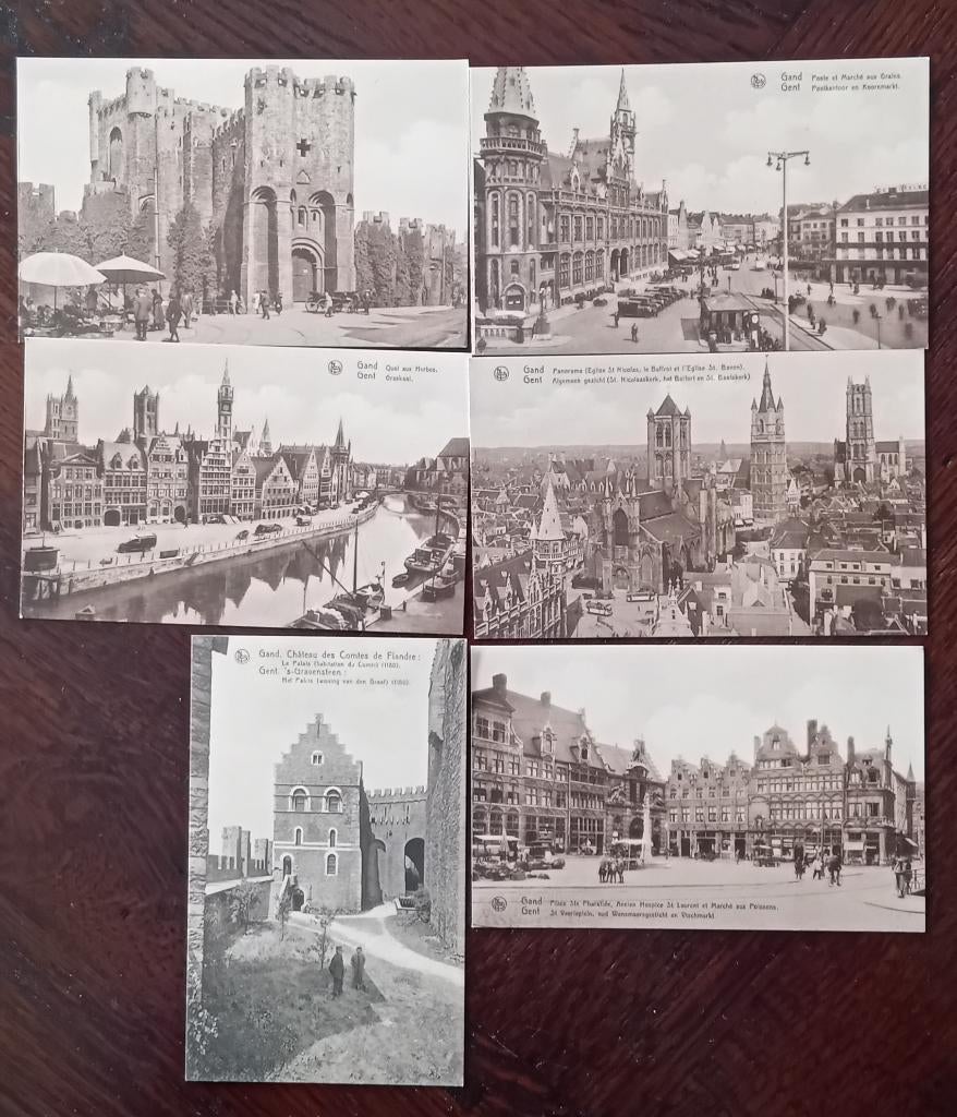 Postkaarten Brussel, Durbuy, Gent., Verzamelen, Postkaarten | Buitenland, Ophalen, Ongelopen