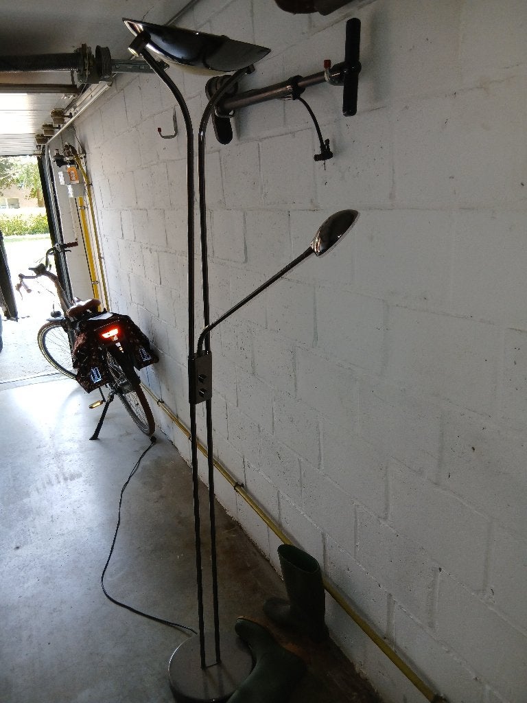 Staande lamp, Ophalen, Zo goed als nieuw, Metaal, 150 tot 200 cm