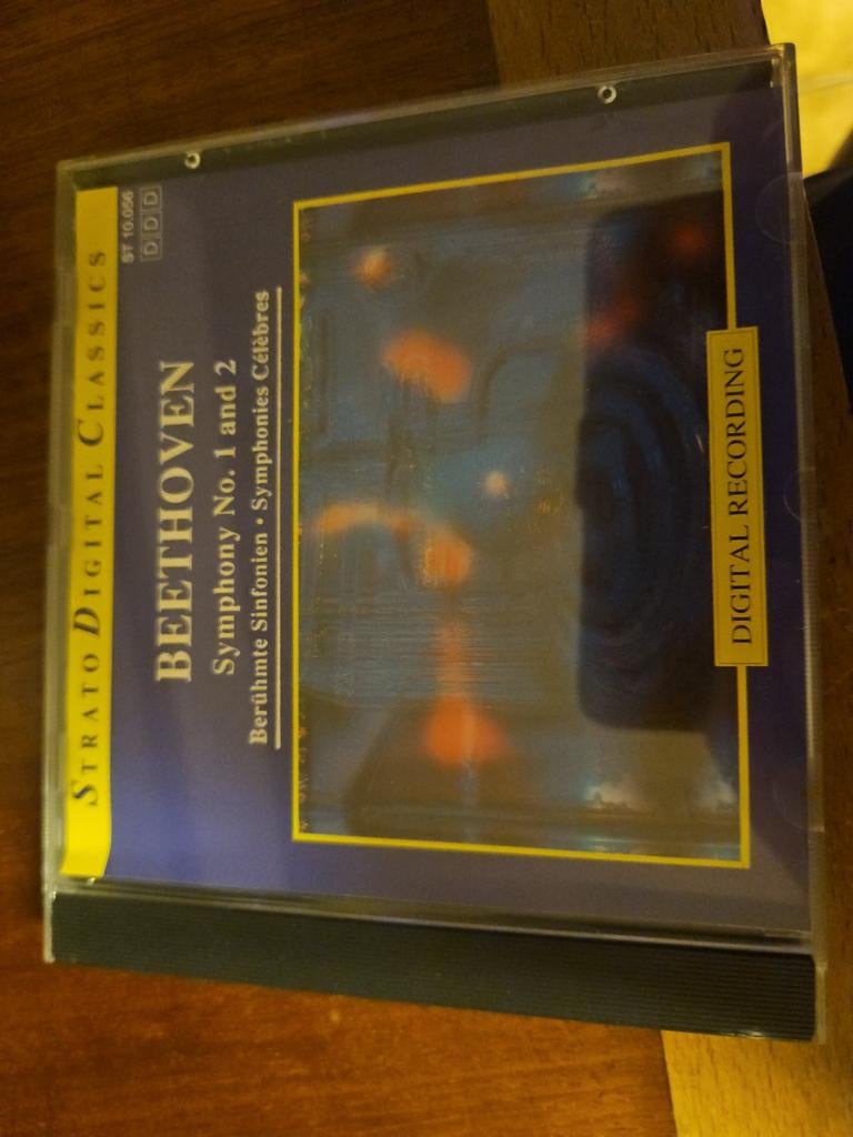 CD Beethoven Symphony nr. 1 en 2 Strato Digital Classics, Ophalen of Verzenden