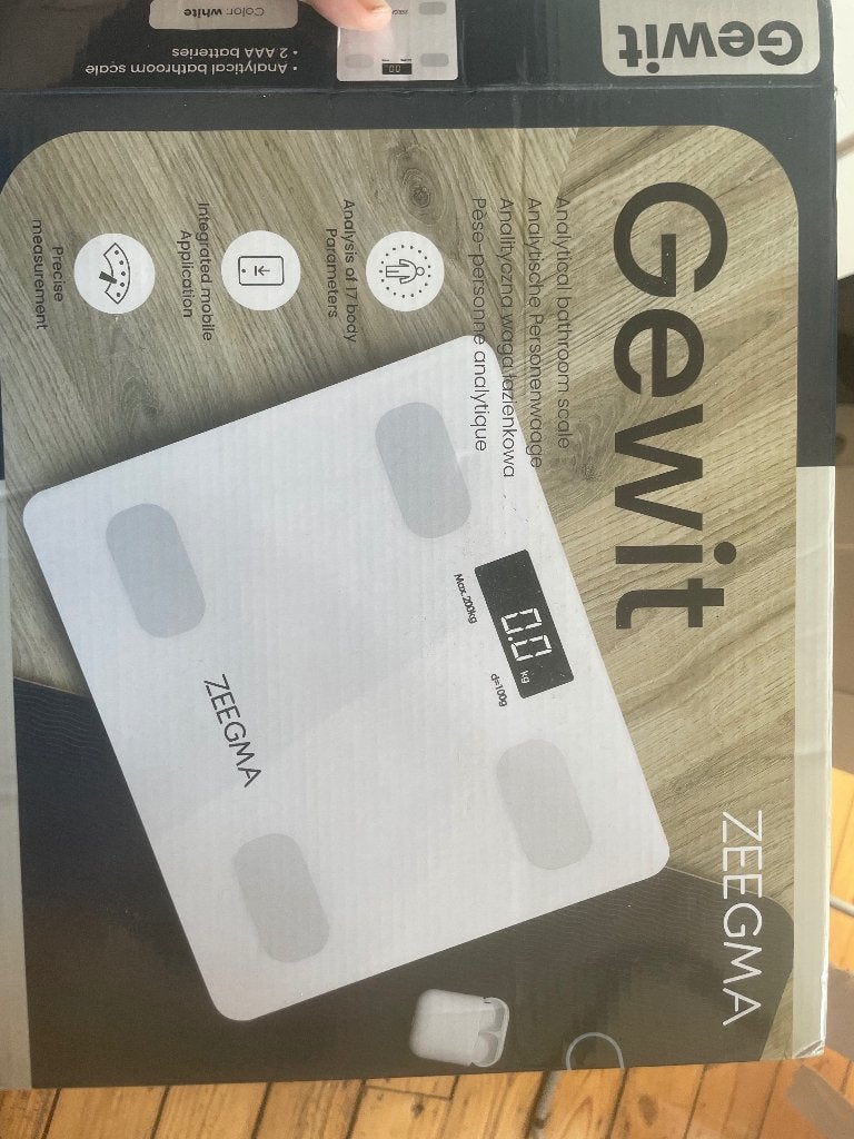 ZEEGMA slimme weegschaal — zeer goede staat, Ophalen, Nieuw, 100 kg of meer, Digitaal