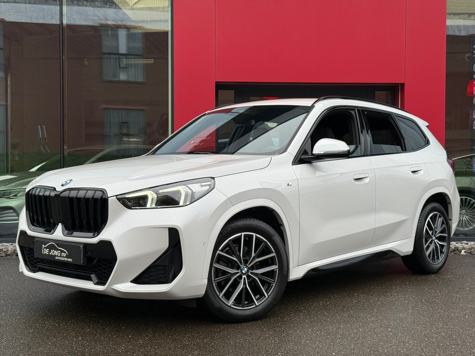 Bmw X1 sDrive18i M-Sportpakket/Sfeer/Carplay/Camera/Led, Zwart, Wit, Bedrijf, 3 cilinders