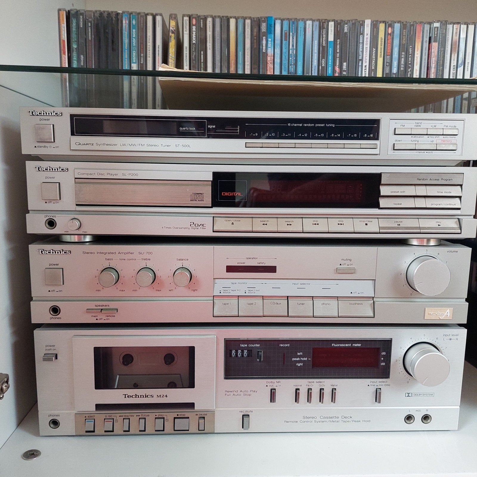 Vintage Technics HiFi keten, Autres marques, Lecteur CD, Enlèvement, Utilisé