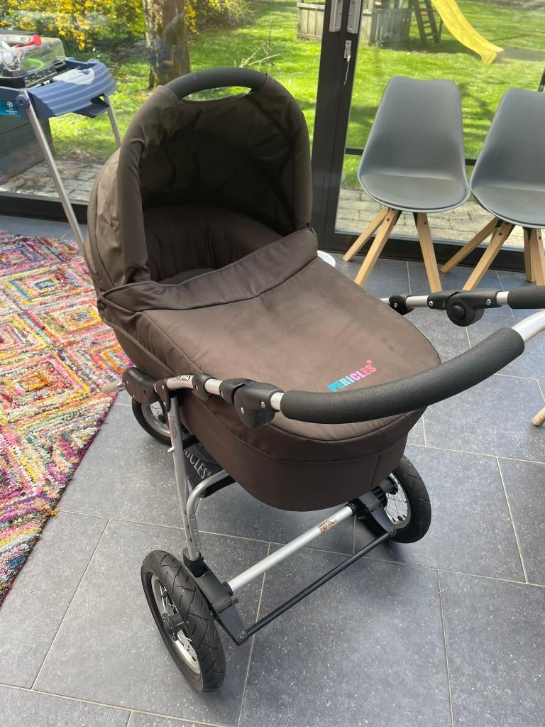 Pericles kinderwagen met draagmand, Maxicosi, Isofix etc., Gebruikt, Met reiswieg, Ophalen, Kinderwagen
