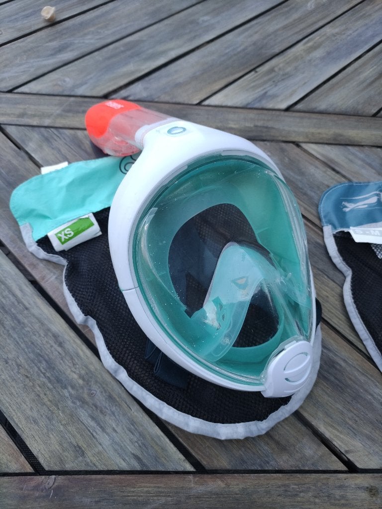 Duikbril - snorkel, Watersport en Boten, Ophalen of Verzenden, Zo goed als nieuw, Snorkelmasker