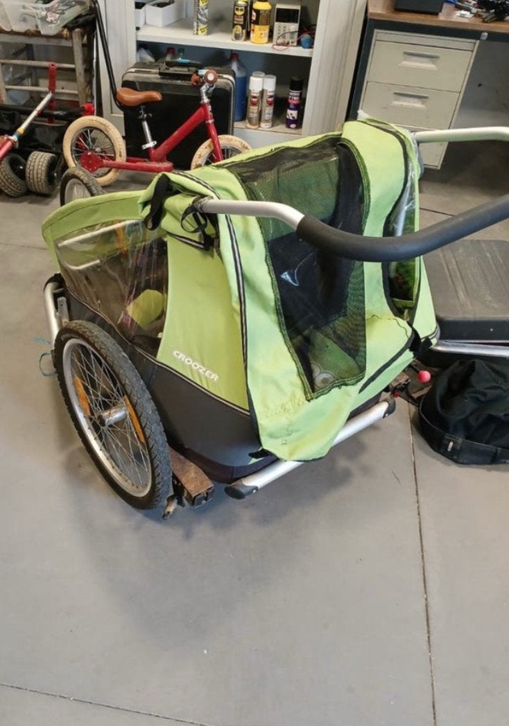 Remorque à vélo - chariot de marche - chariot, Enlèvement, Comme neuf