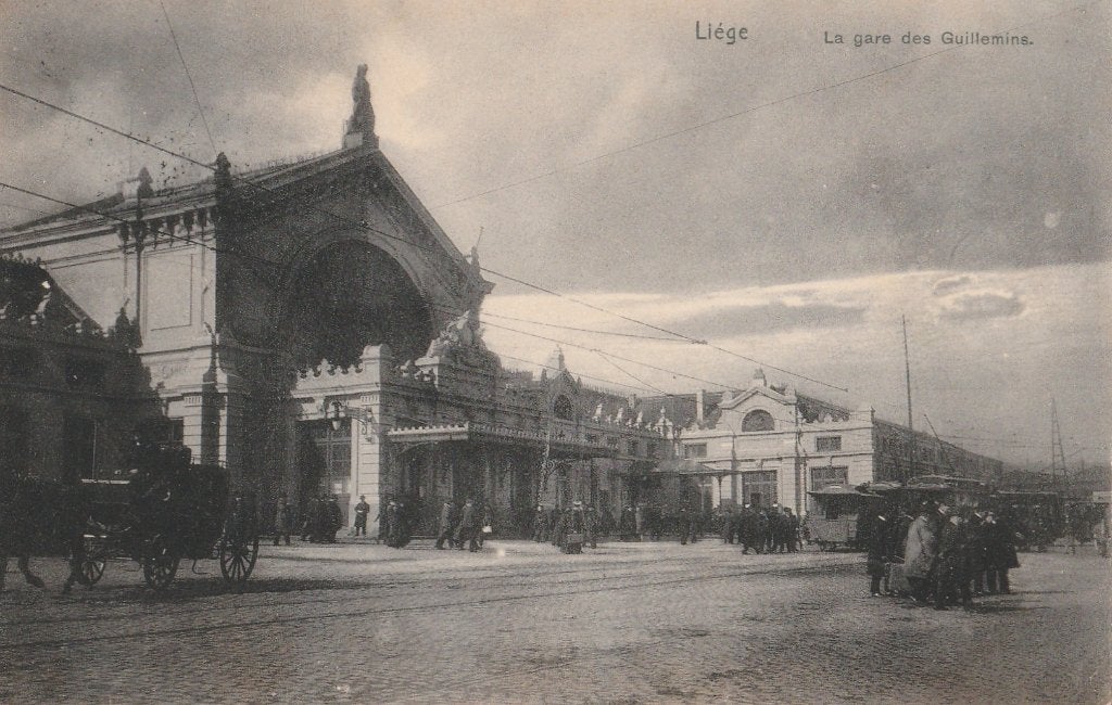 LUIK -  Station  Guillemins  + 120 Jaar oud !!, Verzamelen, Postkaarten | België, Verzenden, Voor 1920, Gelopen, Luik