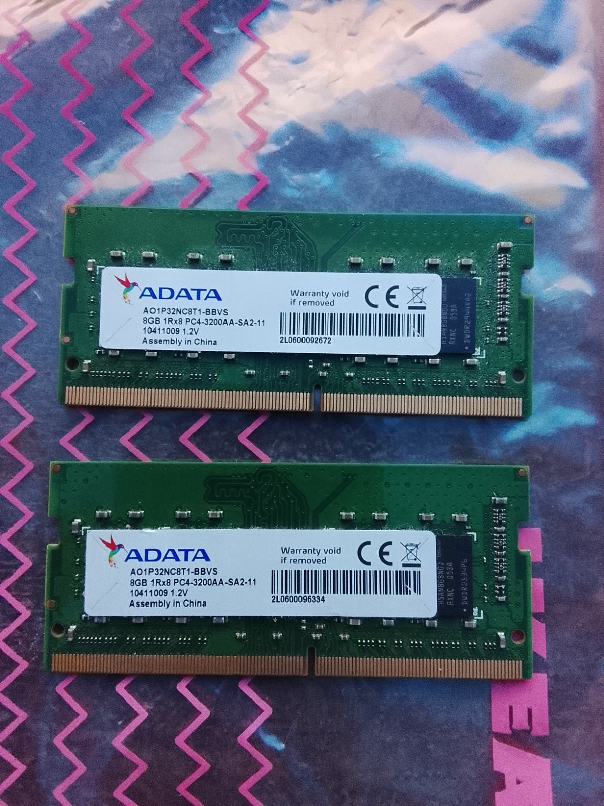 Kit RAM 16Go (2x8Go) ADATA DDR4 3200MHz — Pour PC Portable, Informatique & Logiciels, DDR4, Comme neuf, Enlèvement, Laptop